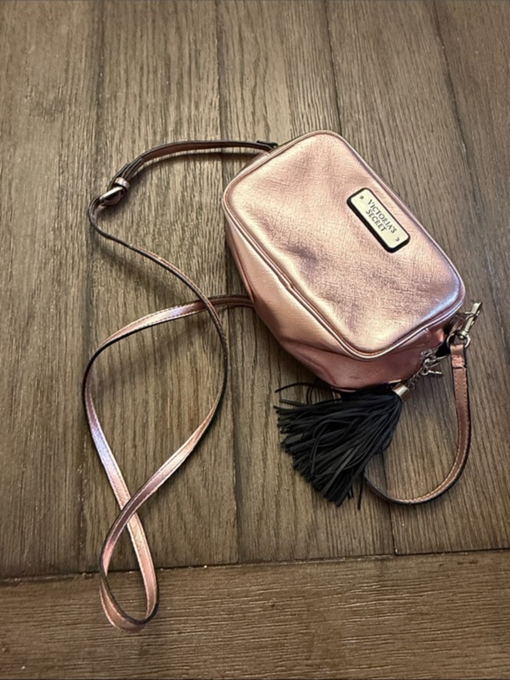 Victoria’s Secret Metallic Rose Gold Crossbody